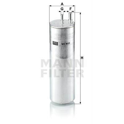 Filtre à carburant MANN-FILTER WK 8020