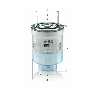 Filtre à carburant MANN-FILTER WK 8028 z