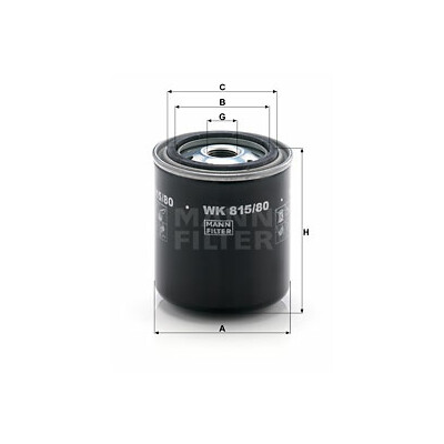 Filtre à carburant MANN-FILTER WK 815/80