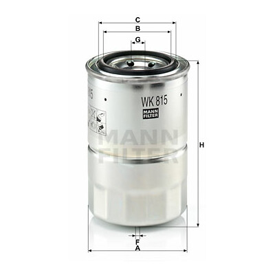 Filtre à carburant MANN-FILTER WK 815 x