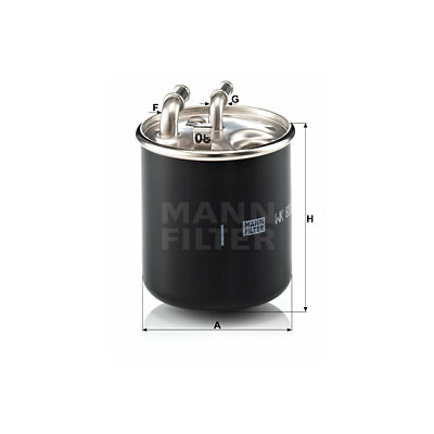 Filtre à carburant MANN-FILTER WK 820/2 x