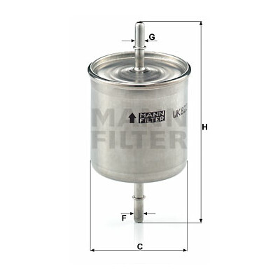 Filtre à carburant MANN-FILTER WK 822/2