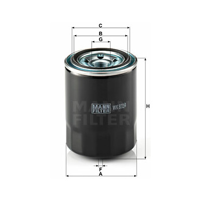 Filtre à carburant MANN-FILTER WK 822/4