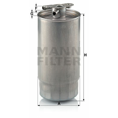 Filtre à carburant MANN-FILTER WK 841/1