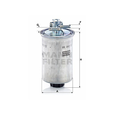 Filtre à carburant MANN-FILTER WK 842/12 x