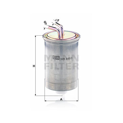 Filtre à carburant MANN-FILTER WK 845/3