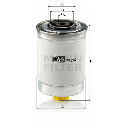Filtre à carburant MANN-FILTER WK 850/2