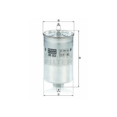 Filtre à carburant MANN-FILTER WK 853