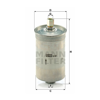 Filtre à carburant MANN-FILTER WK 853/1