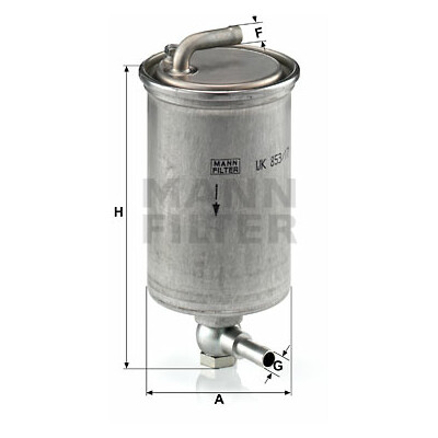 Filtre à carburant MANN-FILTER WK 853/17