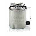 Filtre à carburant MANN-FILTER WK 9008