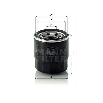 Filtre à huile MANN-FILTER W 7023