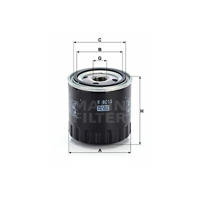 Filtre à huile MANN-FILTER W 8013