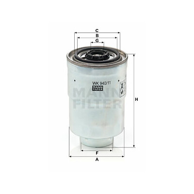 Filtre à carburant MANN-FILTER WK 940/11 x