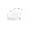 Filtre à air habitacle MANN-FILTER CU 24 012-2