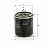 Filtre à huile MANN-FILTER W 6021