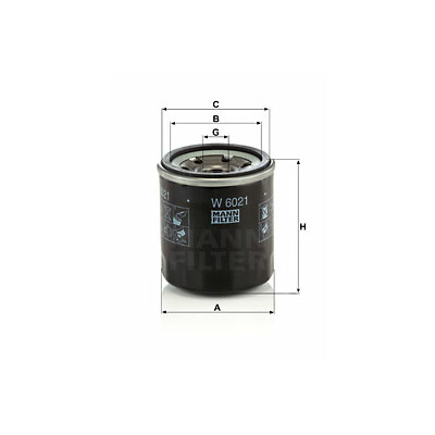 Filtre à huile MANN-FILTER W 6021