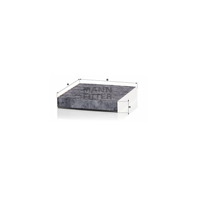 Filtre, air d'habitacle Adsotop MANN-FILTER CUK 22 011
