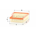 Filtre à air MANN-FILTER C 26 017