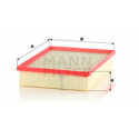Filtre à air MANN-FILTER C 33 017