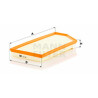 Filtre à air MANN-FILTER C 45 004