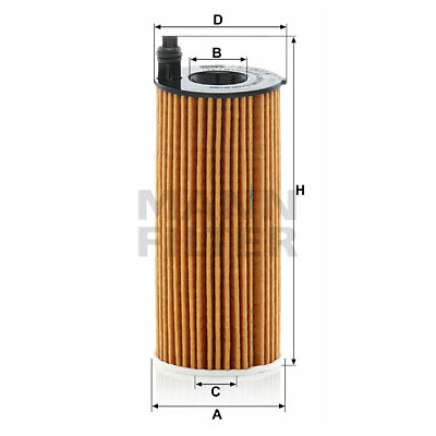 Filtre à huile MANN-FILTER HU 6014/1 z