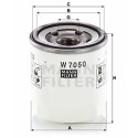 Filtre à huile MANN-FILTER W 7050