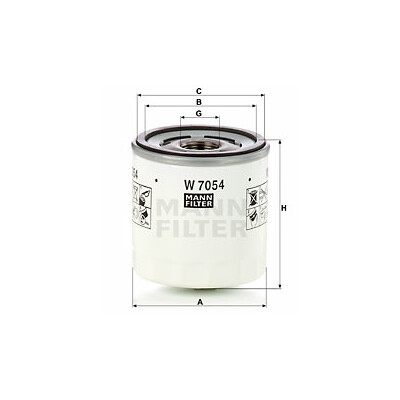 Filtre à huile MANN-FILTER W 7054