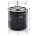 Filtre à huile MANN-FILTER W 712/98