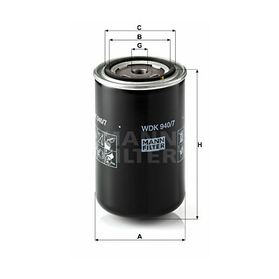 Filtre à carburant MANN-FILTER WDK 940/7
