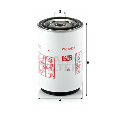 Filtre à carburant MANN-FILTER WK 1060/3 x