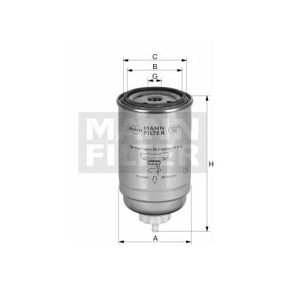 Filtre à carburant MANN-FILTER WK 9029