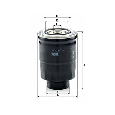 Filtre à carburant MANN-FILTER WK 9057 z