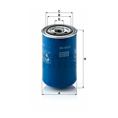 Filtre à carburant MANN-FILTER WK 940/12