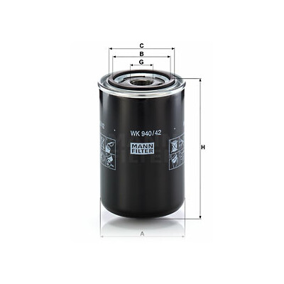 Filtre à carburant MANN-FILTER WK 940/42