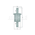 Filtre à carburant MAHLE ORIGINAL KL 26 OF