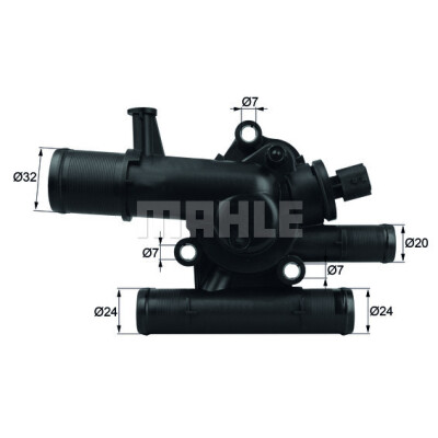 Thermostat, liquide de refroidissement MAHLE ORIGINAL TI 214 89