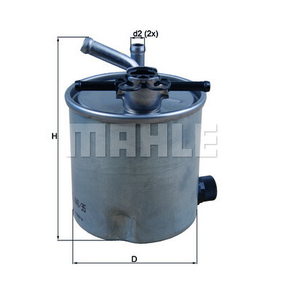 Filtre à carburant MAHLE ORIGINAL KL 440/35