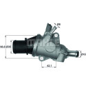 Thermostat, liquide de refroidissement MAHLE ORIGINAL TI 167 88