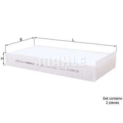 Filtre à air d'habitacle MAHLE ORIGINAL LA 1156/S