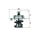 Thermostat, liquide de refroidissement MAHLE ORIGINAL TX 7 83D
