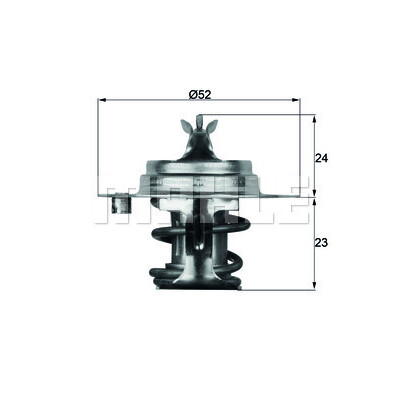 Thermostat, liquide de refroidissement MAHLE ORIGINAL TX 7 83D