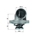 Thermostat, liquide de refroidissement MAHLE ORIGINAL TI 23 80