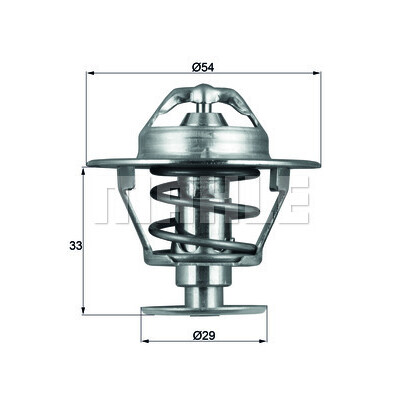 Thermostat, liquide de refroidissement MAHLE ORIGINAL TX 86 76D