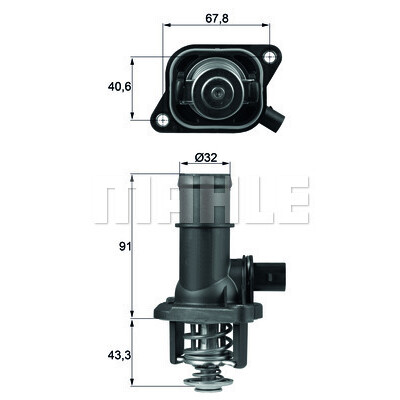 Thermostat, liqiuide de refroidissement
