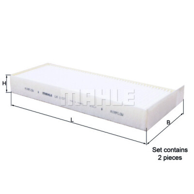 Filtre à air d'habitacle MAHLE ORIGINAL LA 1157/S