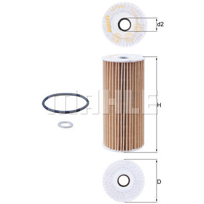 Filtre à huile MAHLE ORIGINAL OX 1048D