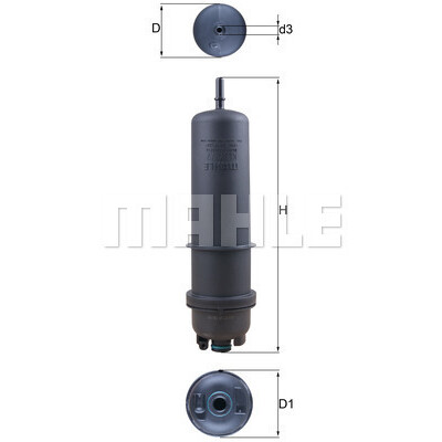 Filtre à carburant MAHLE ORIGINAL KL 872/7