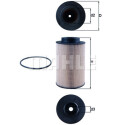 Filtre à carburant MAHLE ORIGINAL KX 191/1D