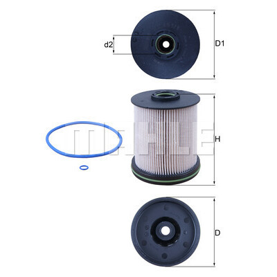 Filtre à carburant MAHLE ORIGINAL KX 491/1D